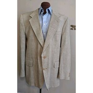 Vtg Kuppenheimer Mens Sport Coat 45L Multicolor Speckle Wool Blazer Made in USA